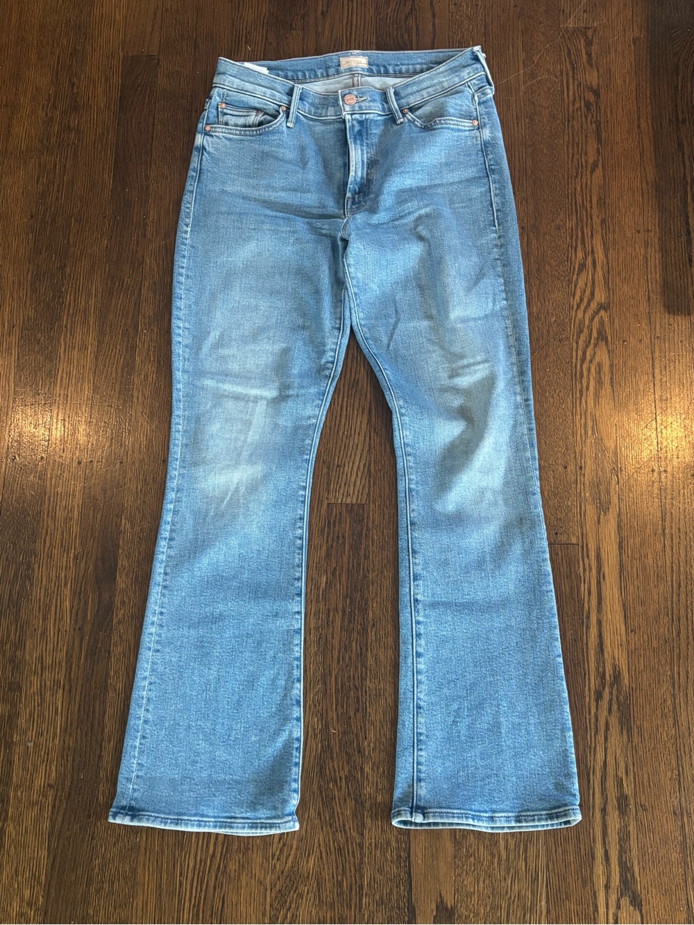 MOTHER Light Blue Flare Jeans